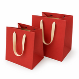 Shopper in Carta Square Rosso