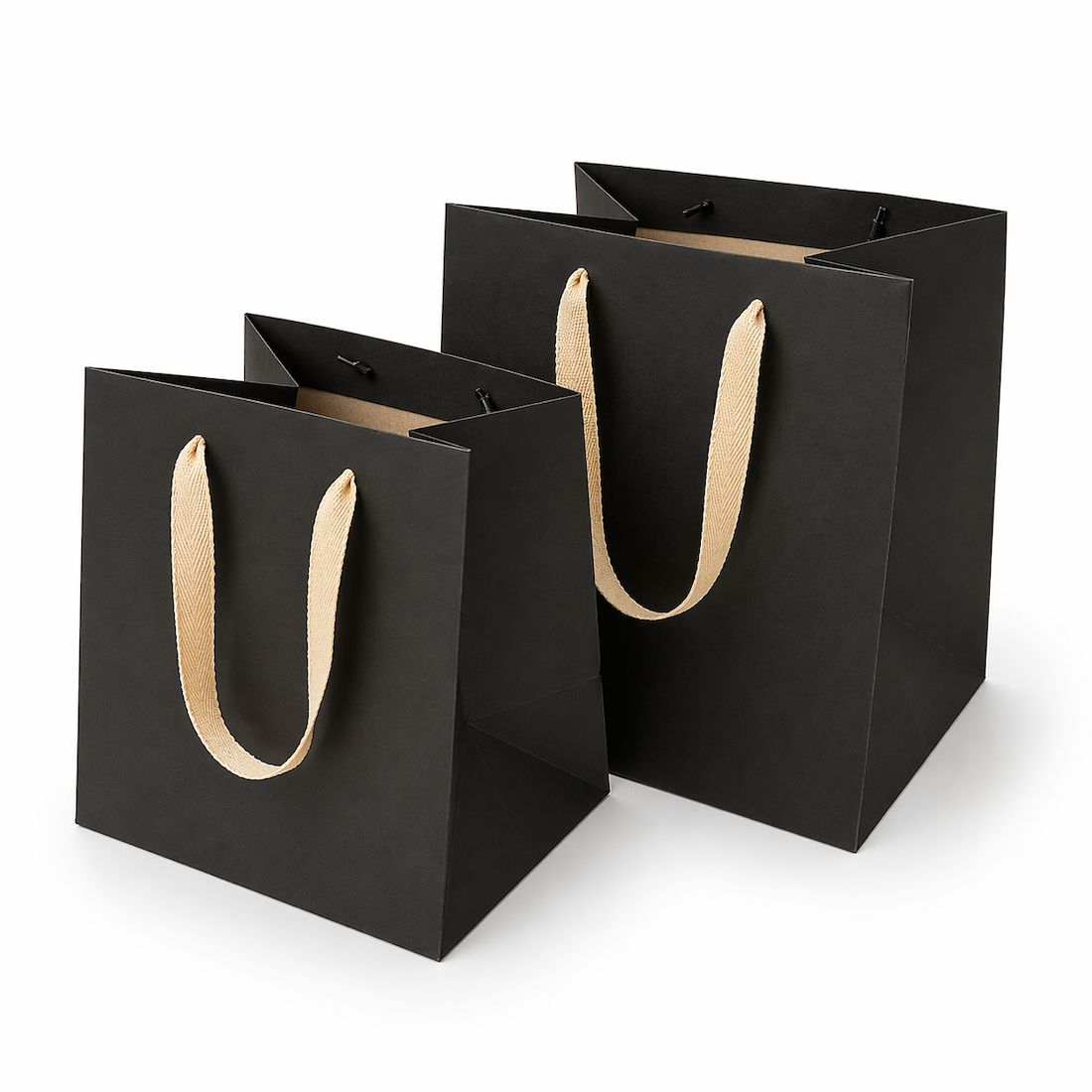 Shopper in Carta Square Nero