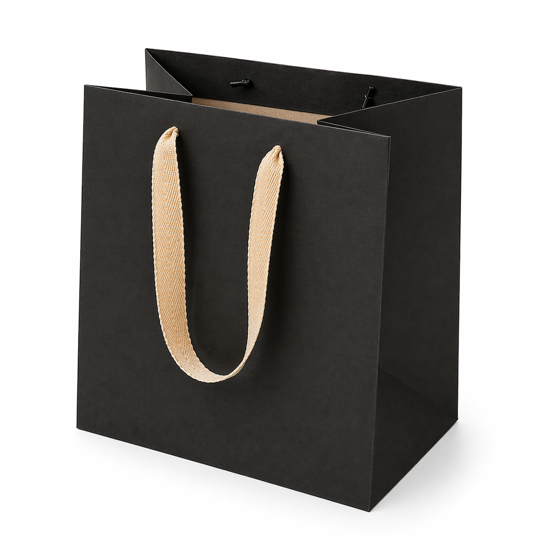 Shopper in Carta Square Nero