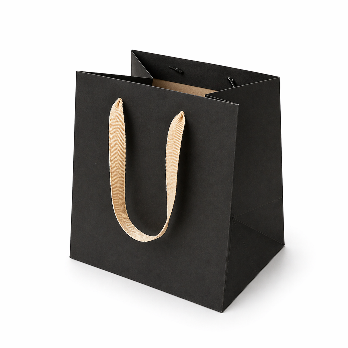 Shopper in Carta Square Nero