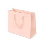 Shopper in Carta Rosa Nude Plastificata Opaca 4 Nodi
