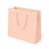 Shopper in Carta Rosa Nude Plastificata Opaca 4 Nodi