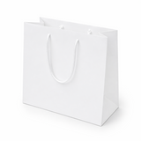Shopper in Carta White Plastificata Opaca 4 Nodi