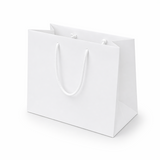 Shopper in Carta White Plastificata Opaca 4 Nodi