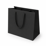 Shopper in Carta Black Plastificata Opaca 4 Nodi