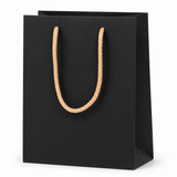 Shopper in Carta Mini con Cordone Base Avana