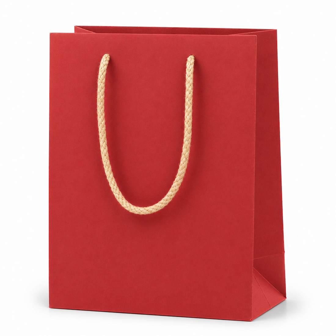 Shopper in Carta Mini con Cordone Base Avana
