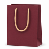 Shopper in Carta Mini con Cordone Base Avana