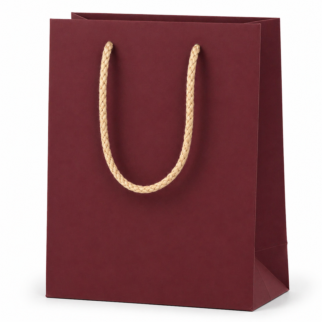 Shopper in Carta Mini con Cordone Base Avana