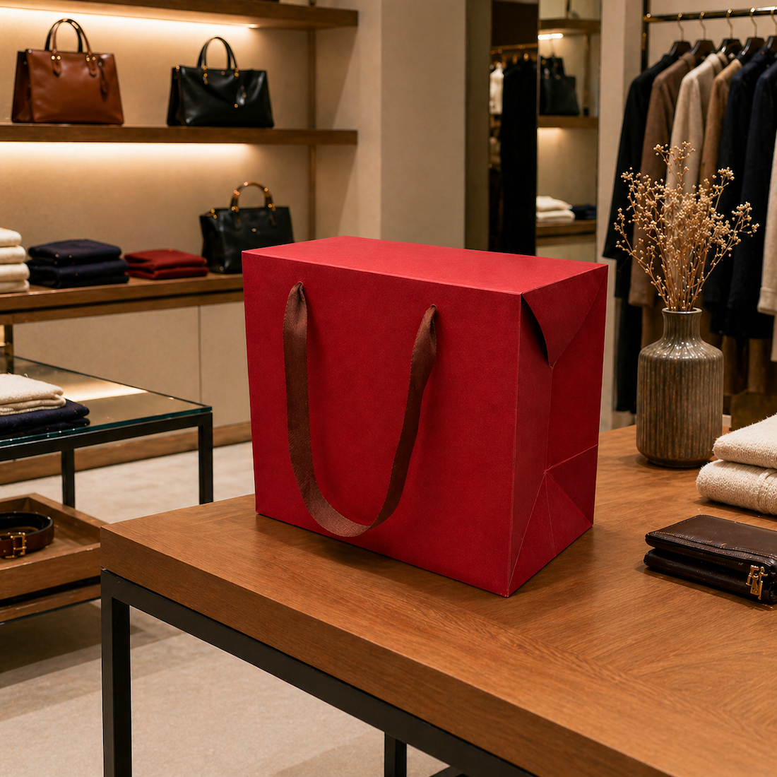 Scatola - Shopper Bag Box Bordeaux