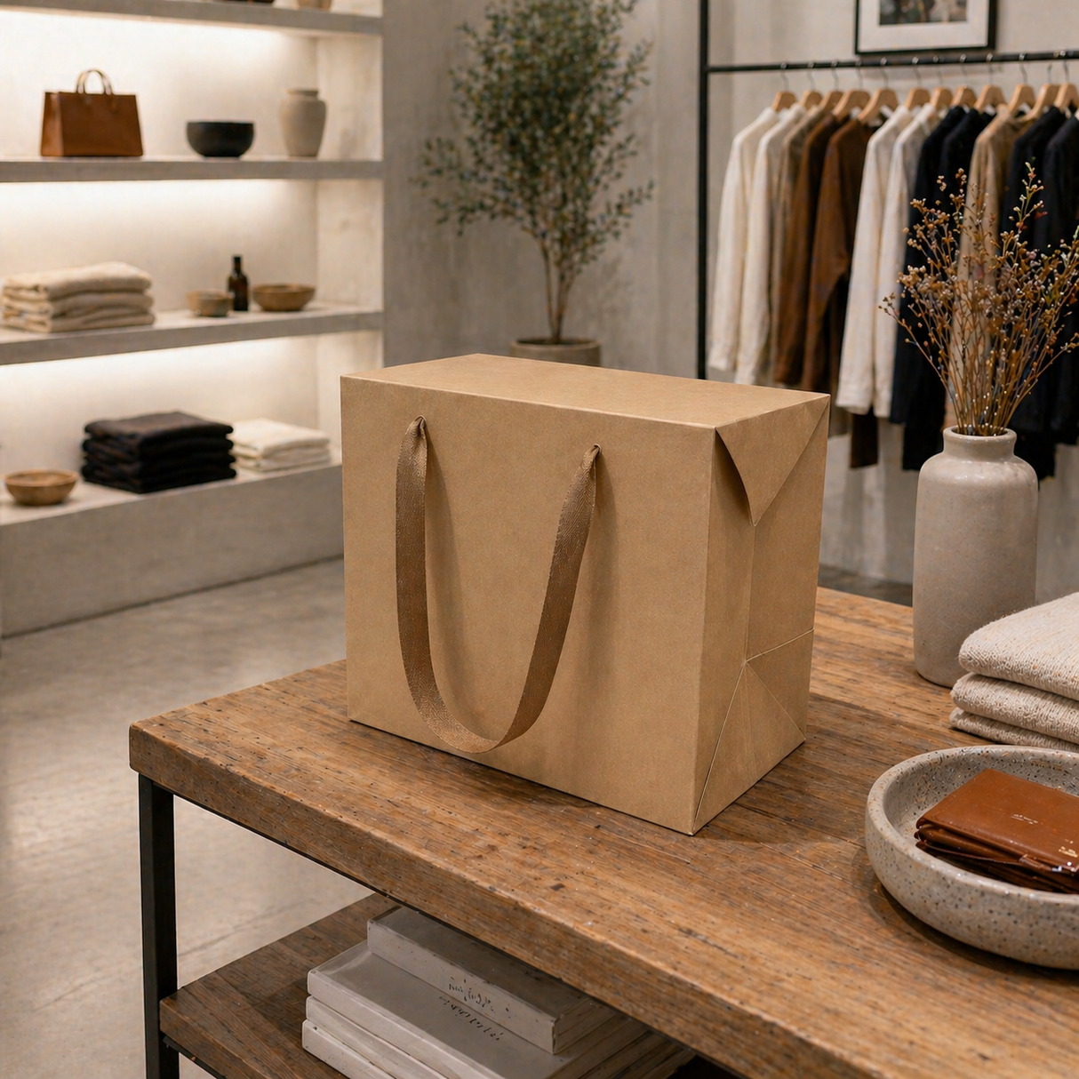 Scatola - Shopper Bag Box Avana