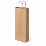 Shopper in Carta Avana Porta 1 e 2 Bottiglie