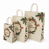 Shopper in Carta Ghirlanda Merry Christmas