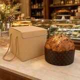 Scatola Confezione Regalo Porta Panettone Alto da 1kg./750 gr. Avana