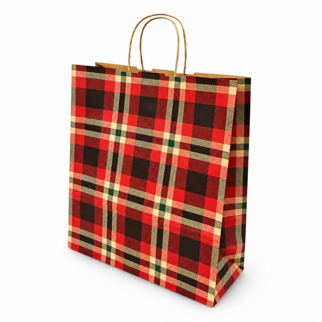 Shopper in Carta Tartan