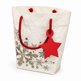 Shopper in Carta Concrete Star Rosso