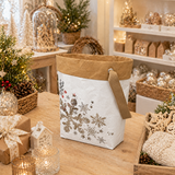 Shopper in Carta Concrete Fiocco di Neve