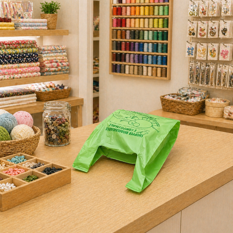 Shopper Biodegradabile Compostabile a Tenuta Rinforzata