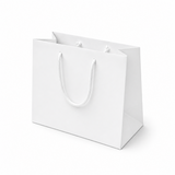 Shopper in Carta White Plastificata Opaca 4 Nodi