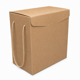 Scatola Confezione Regalo Porta Panettone + Bottiglia Linea Avana