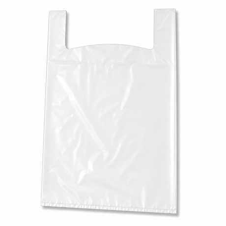 Shopper Maxi Plastica Riutilizzabile Modello Canottiera