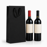 Shopper Porta 1,2 e 3 Bottiglie Nera
