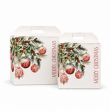 Scatola Porta Panettone + Bottiglia Linea Addobbi di Natale